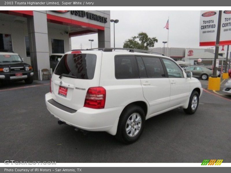 Super White / Ivory 2003 Toyota Highlander Limited