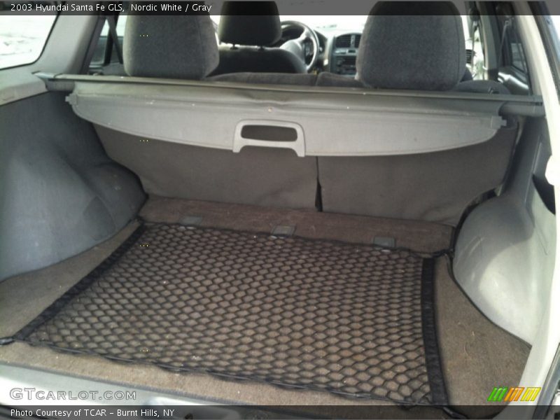 Nordic White / Gray 2003 Hyundai Santa Fe GLS