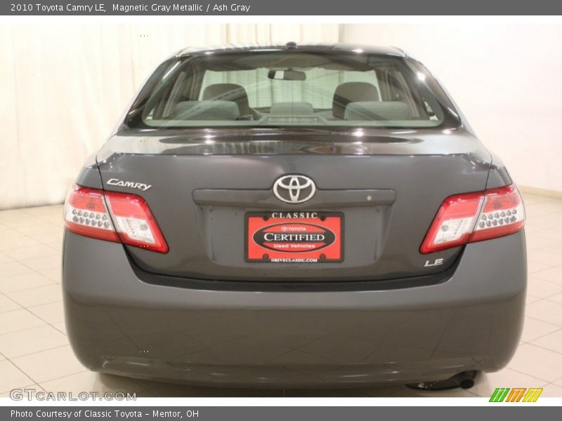 Magnetic Gray Metallic / Ash Gray 2010 Toyota Camry LE
