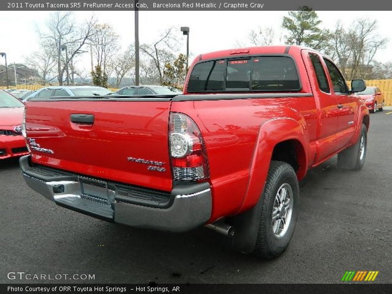 Barcelona Red Metallic / Graphite Gray 2011 Toyota Tacoma SR5 PreRunner Access Cab