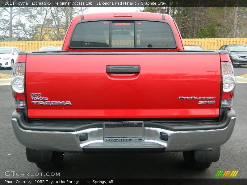 Barcelona Red Metallic / Graphite Gray 2011 Toyota Tacoma SR5 PreRunner Access Cab