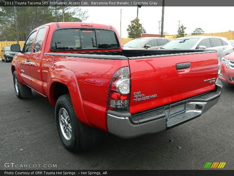 Barcelona Red Metallic / Graphite Gray 2011 Toyota Tacoma SR5 PreRunner Access Cab