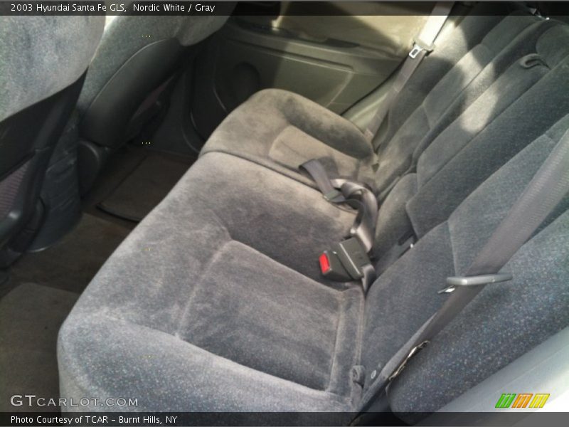 Nordic White / Gray 2003 Hyundai Santa Fe GLS