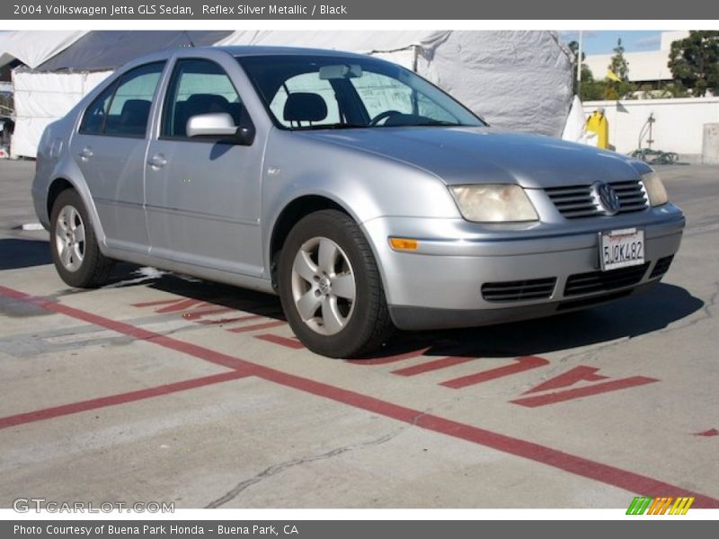 Reflex Silver Metallic / Black 2004 Volkswagen Jetta GLS Sedan