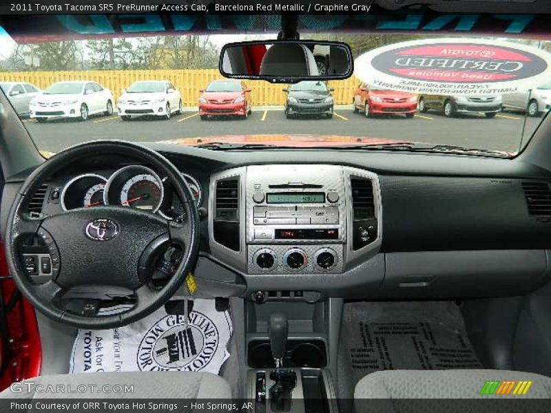 Barcelona Red Metallic / Graphite Gray 2011 Toyota Tacoma SR5 PreRunner Access Cab