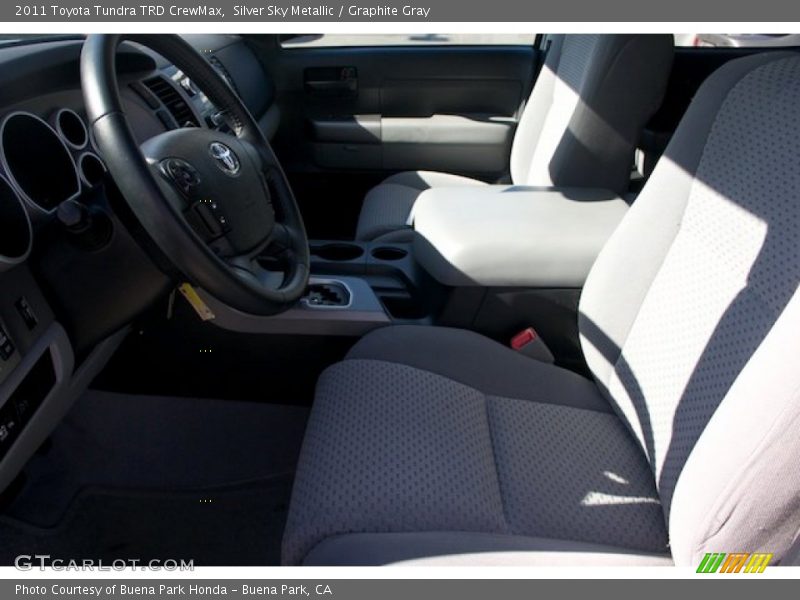 Silver Sky Metallic / Graphite Gray 2011 Toyota Tundra TRD CrewMax
