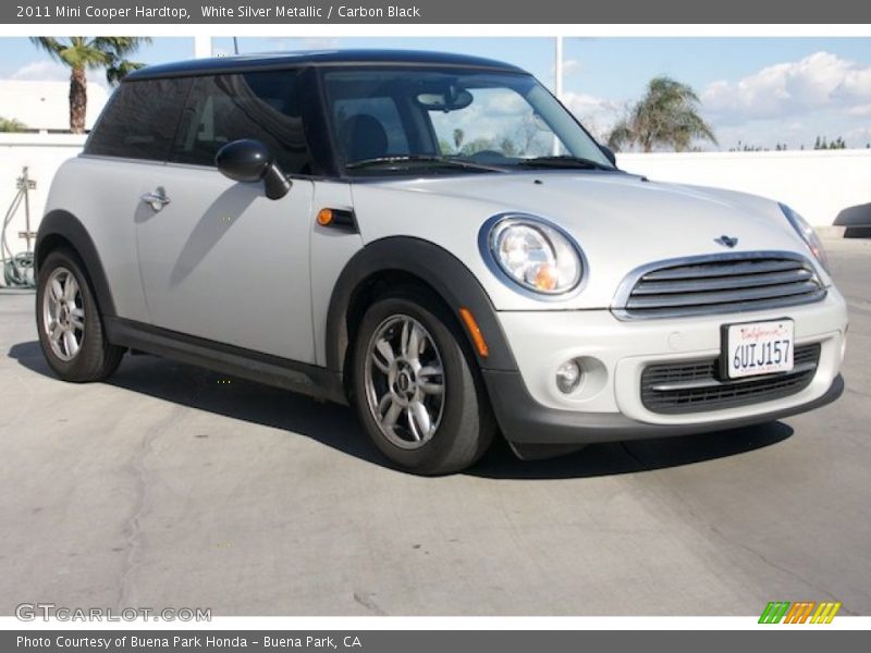 White Silver Metallic / Carbon Black 2011 Mini Cooper Hardtop