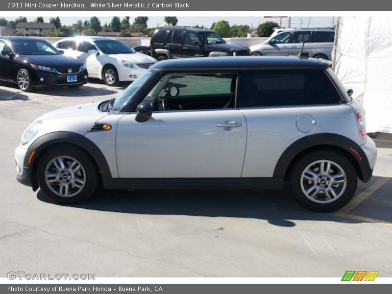 White Silver Metallic / Carbon Black 2011 Mini Cooper Hardtop