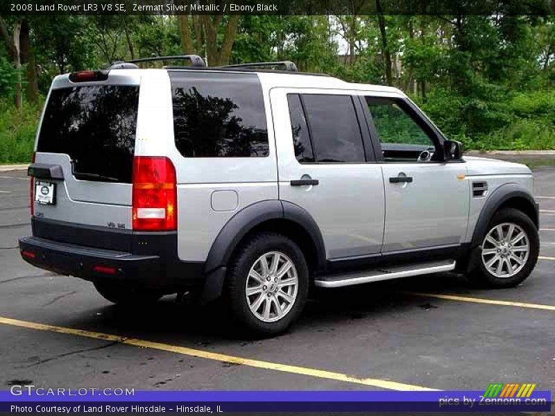 Zermatt Silver Metallic / Ebony Black 2008 Land Rover LR3 V8 SE