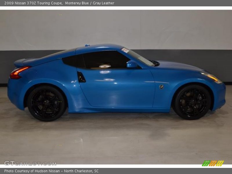 Monterey Blue / Gray Leather 2009 Nissan 370Z Touring Coupe