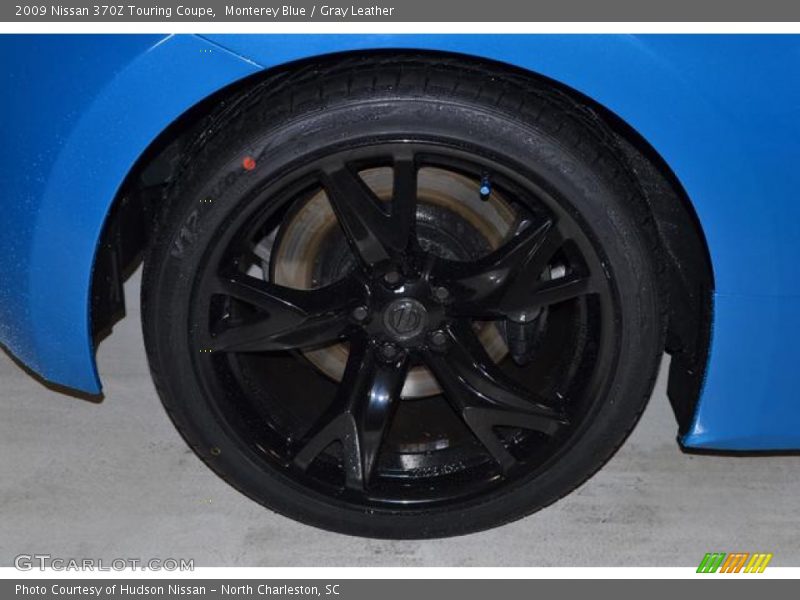 Monterey Blue / Gray Leather 2009 Nissan 370Z Touring Coupe