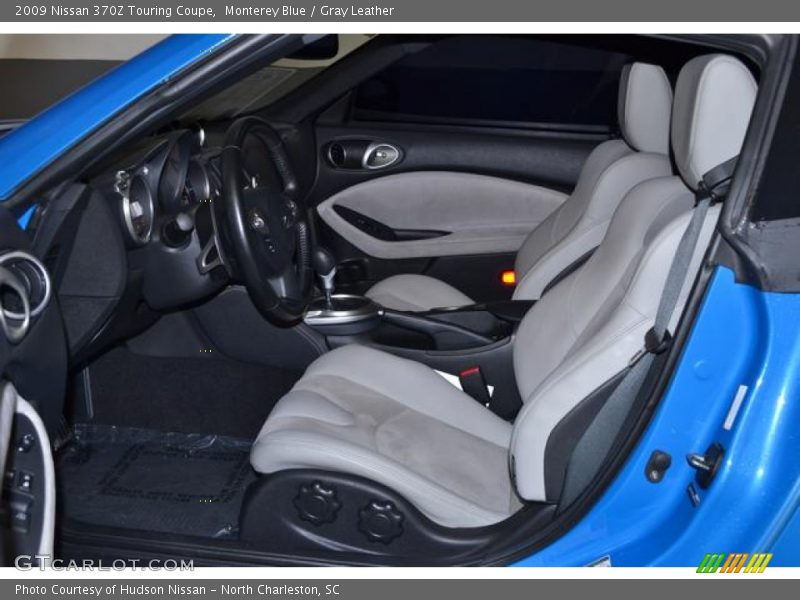 Monterey Blue / Gray Leather 2009 Nissan 370Z Touring Coupe