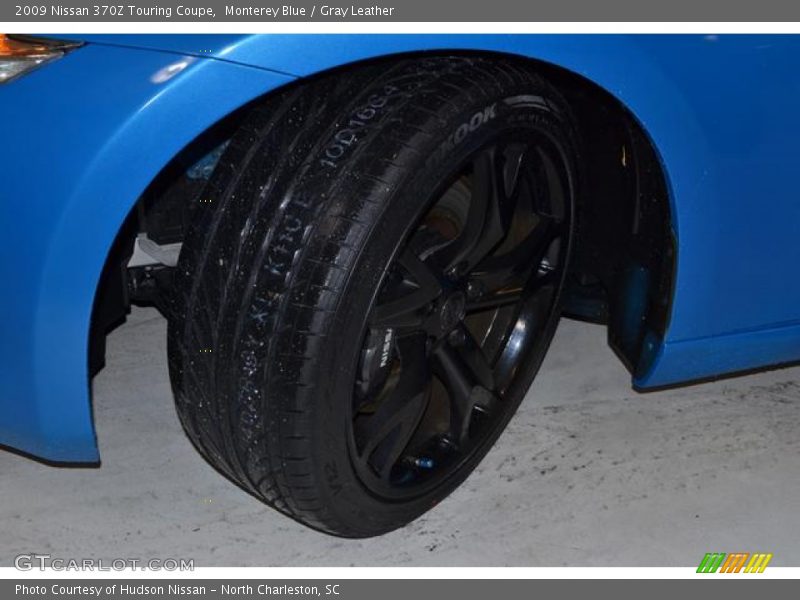 Monterey Blue / Gray Leather 2009 Nissan 370Z Touring Coupe