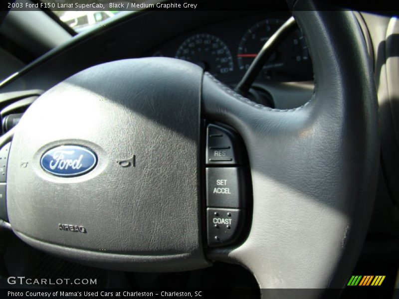 Black / Medium Graphite Grey 2003 Ford F150 Lariat SuperCab