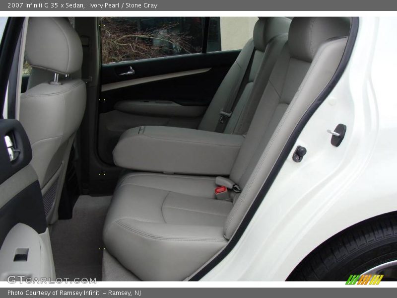Ivory Pearl / Stone Gray 2007 Infiniti G 35 x Sedan