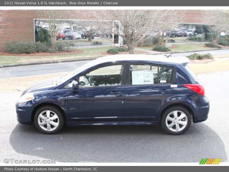 Blue Onyx Metallic / Charcoal 2012 Nissan Versa 1.8 SL Hatchback