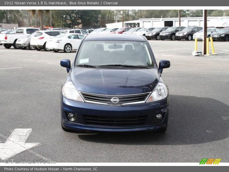 Blue Onyx Metallic / Charcoal 2012 Nissan Versa 1.8 SL Hatchback