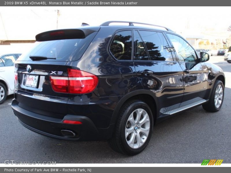 Monaco Blue Metallic / Saddle Brown Nevada Leather 2009 BMW X5 xDrive48i