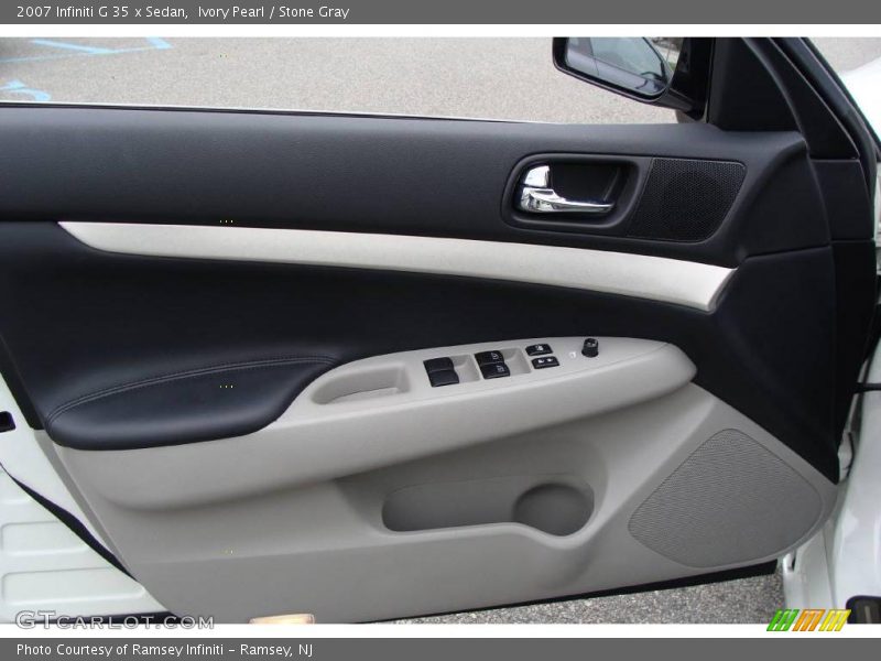 Ivory Pearl / Stone Gray 2007 Infiniti G 35 x Sedan