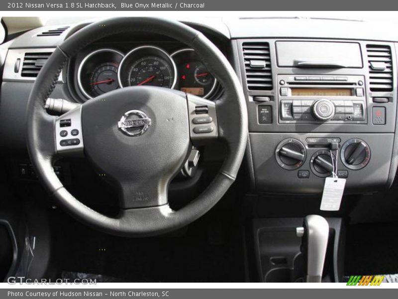 Blue Onyx Metallic / Charcoal 2012 Nissan Versa 1.8 SL Hatchback