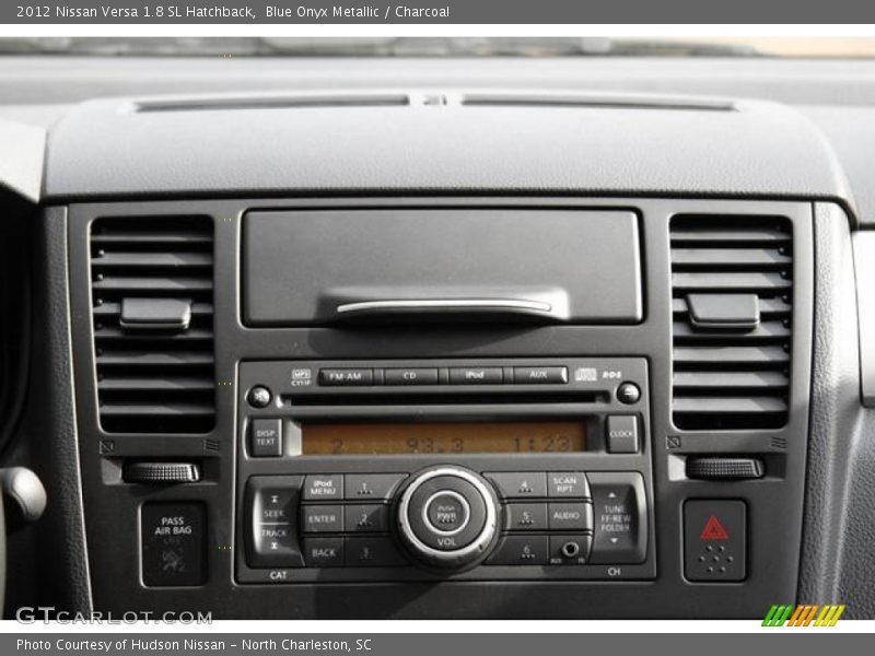 Blue Onyx Metallic / Charcoal 2012 Nissan Versa 1.8 SL Hatchback