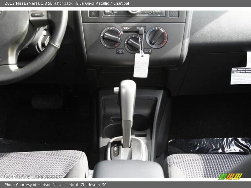 Blue Onyx Metallic / Charcoal 2012 Nissan Versa 1.8 SL Hatchback