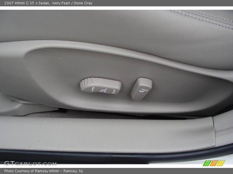 Ivory Pearl / Stone Gray 2007 Infiniti G 35 x Sedan