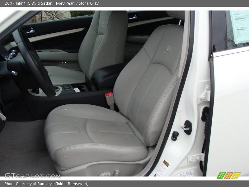 Ivory Pearl / Stone Gray 2007 Infiniti G 35 x Sedan