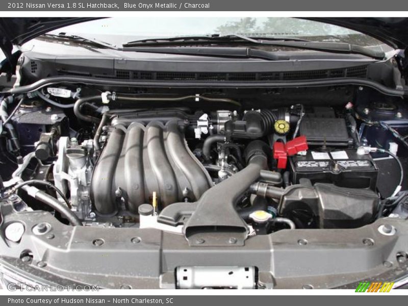 Blue Onyx Metallic / Charcoal 2012 Nissan Versa 1.8 SL Hatchback