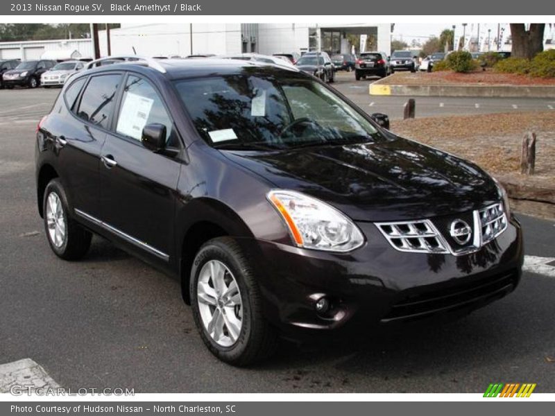 Black Amethyst / Black 2013 Nissan Rogue SV