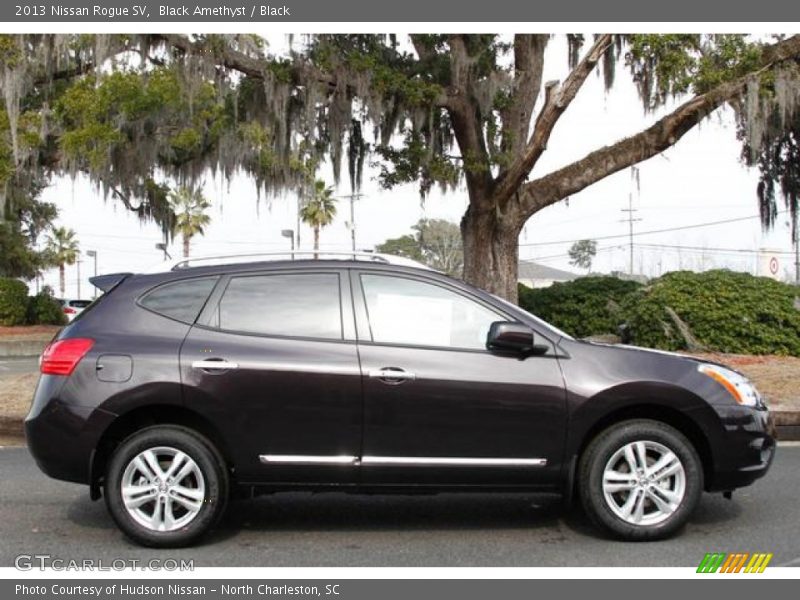 Black Amethyst / Black 2013 Nissan Rogue SV