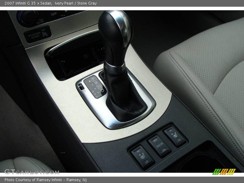 Ivory Pearl / Stone Gray 2007 Infiniti G 35 x Sedan
