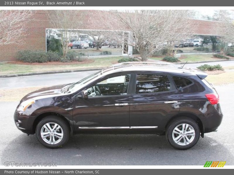 Black Amethyst / Black 2013 Nissan Rogue SV