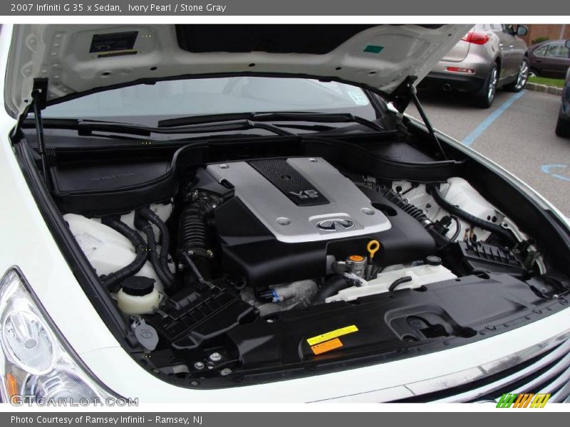 Ivory Pearl / Stone Gray 2007 Infiniti G 35 x Sedan