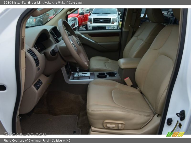 Avalanche White / Cafe Latte 2010 Nissan Pathfinder LE