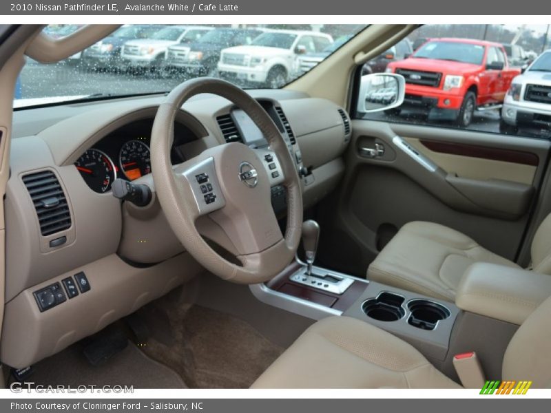 Avalanche White / Cafe Latte 2010 Nissan Pathfinder LE