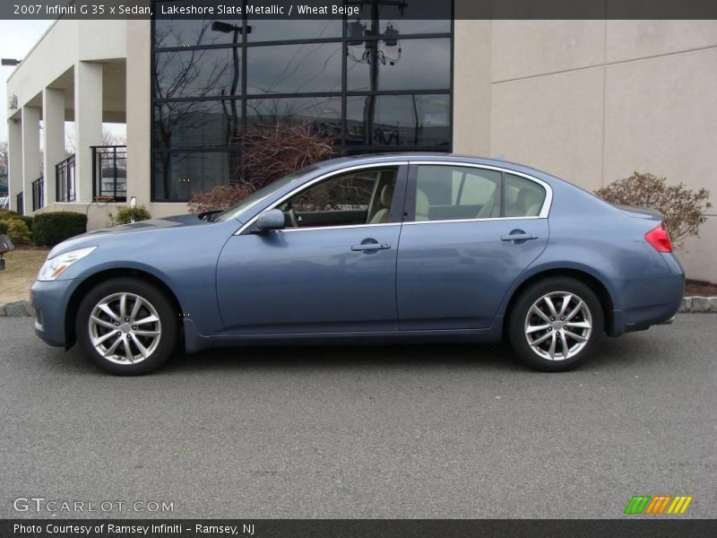 Lakeshore Slate Metallic / Wheat Beige 2007 Infiniti G 35 x Sedan