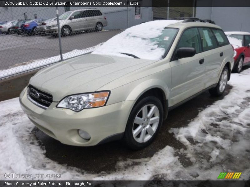 Champagne Gold Opalescent / Taupe 2006 Subaru Outback 2.5i Wagon