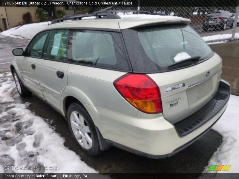 Champagne Gold Opalescent / Taupe 2006 Subaru Outback 2.5i Wagon