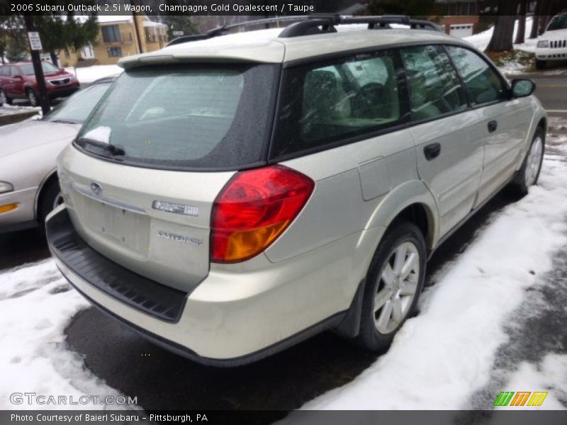 Champagne Gold Opalescent / Taupe 2006 Subaru Outback 2.5i Wagon