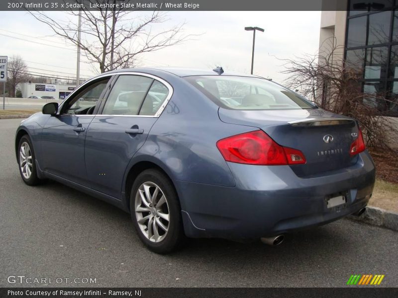 Lakeshore Slate Metallic / Wheat Beige 2007 Infiniti G 35 x Sedan