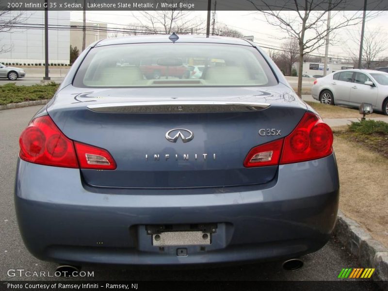 Lakeshore Slate Metallic / Wheat Beige 2007 Infiniti G 35 x Sedan