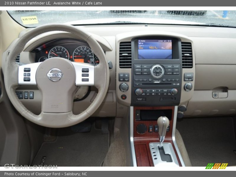 Avalanche White / Cafe Latte 2010 Nissan Pathfinder LE
