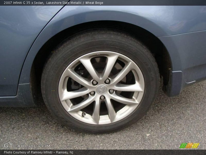 Lakeshore Slate Metallic / Wheat Beige 2007 Infiniti G 35 x Sedan