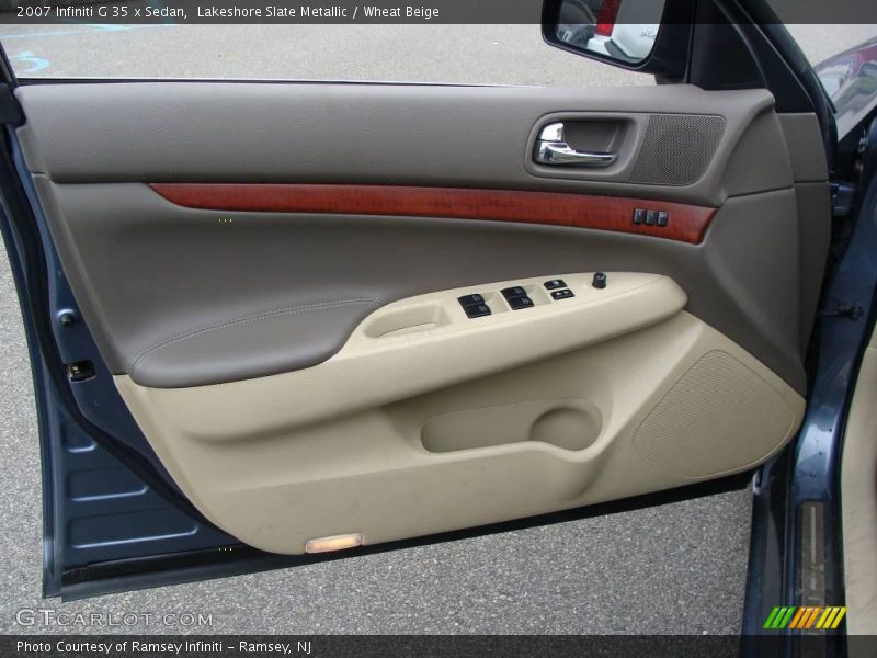 Lakeshore Slate Metallic / Wheat Beige 2007 Infiniti G 35 x Sedan