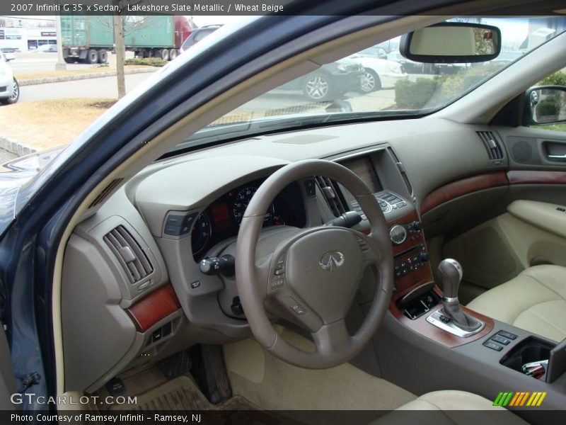 Lakeshore Slate Metallic / Wheat Beige 2007 Infiniti G 35 x Sedan