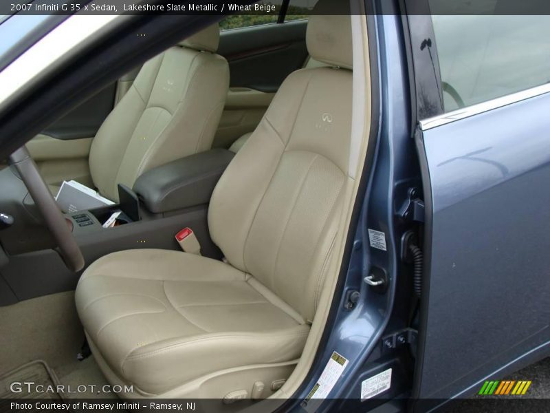 Lakeshore Slate Metallic / Wheat Beige 2007 Infiniti G 35 x Sedan