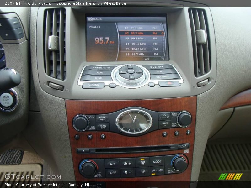Lakeshore Slate Metallic / Wheat Beige 2007 Infiniti G 35 x Sedan