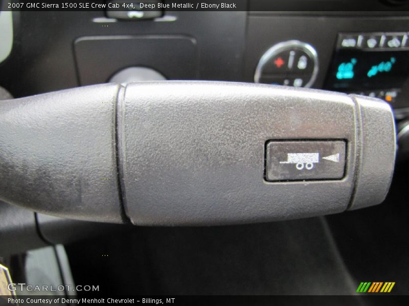Deep Blue Metallic / Ebony Black 2007 GMC Sierra 1500 SLE Crew Cab 4x4