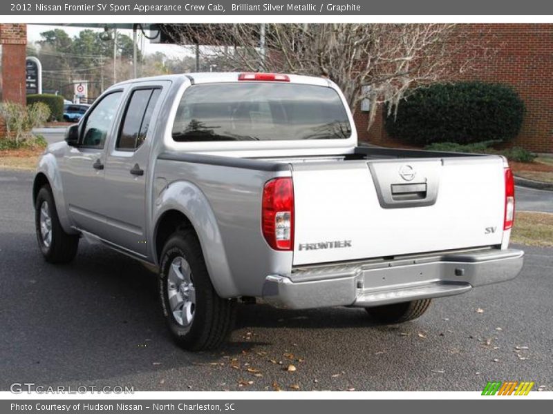 Brilliant Silver Metallic / Graphite 2012 Nissan Frontier SV Sport Appearance Crew Cab